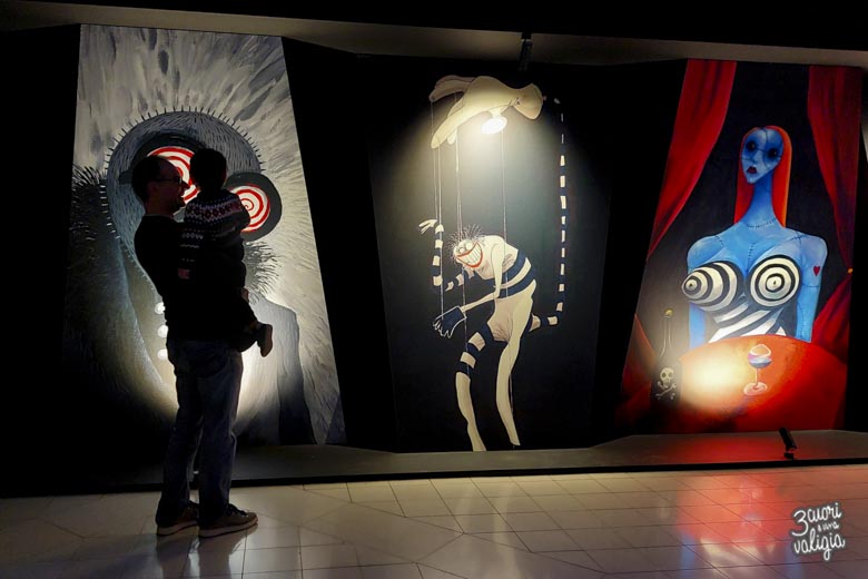 Tim Burton a Torino, una bellissima mostra immersiva con i bambini - Tre  cuori e una valigia